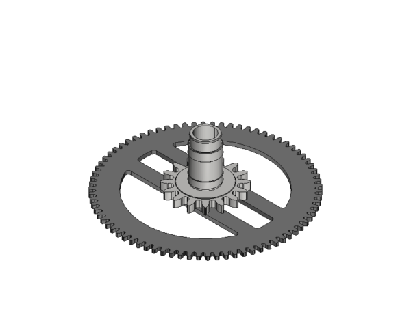 Cannon pinion with driving wheel, AIG 3 #242