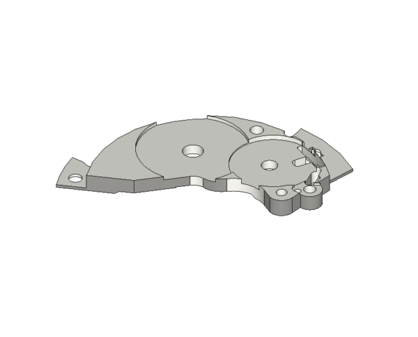 Barrel bridge, nickel-plated #105