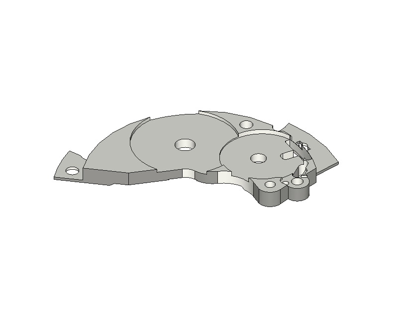 Barrel bridge, nickel-plated #105