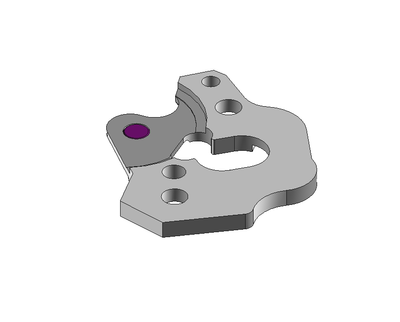 Pallet bridge, jewelled, nickel-plated #125