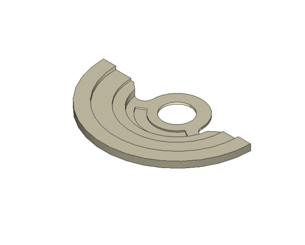 Oscillating weight nickel-plated #1143/1