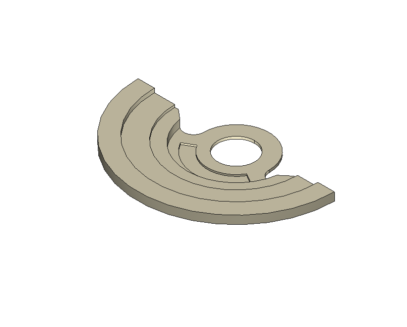 Oscillating weight nickel-plated #1143/1