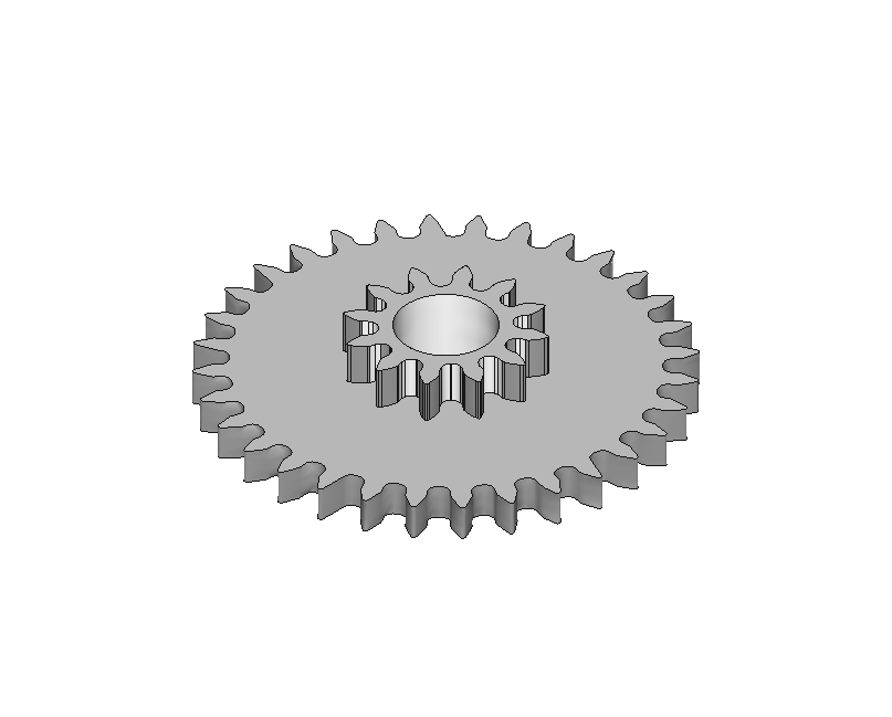 Intermediate ratchet wheel, assembled #417