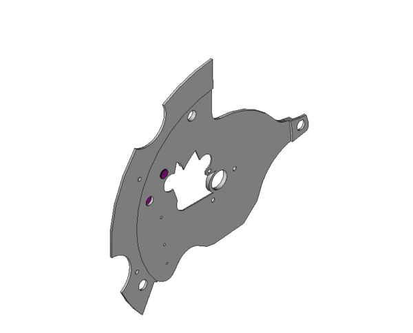 Automatic device framework, jewelled, nickel-plated #1134