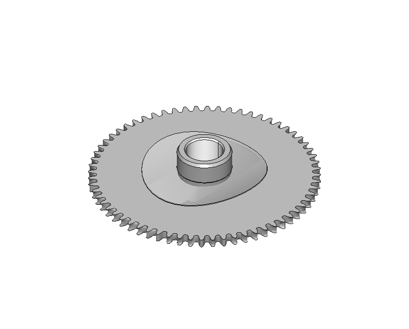 Hour wheel, assembled, AIG 6 #255/1
