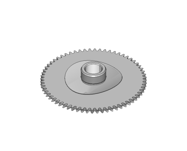 Hour wheel, assembled, AIG 7 #255/1