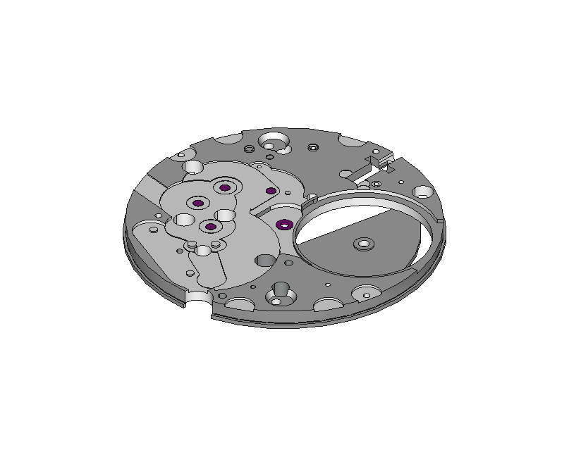 Main plate, assembled #100