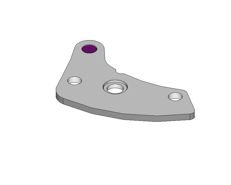 Pallet bridge, jewelled, nickel-plated #125