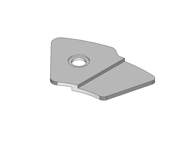 Date indicator maintaining plate, nickel-plated #2535