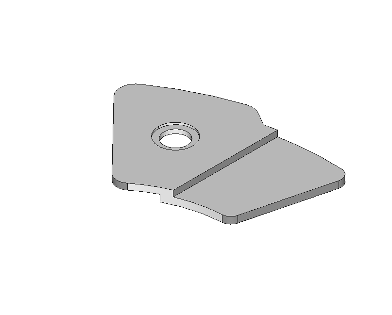 Date indicator maintaining plate, nickel-plated #2535