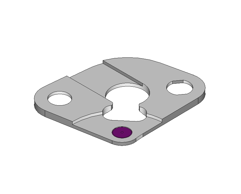 Pallet bridge, jewelled, nickel-plated #125