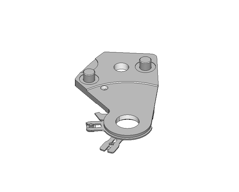 Balance bridge, assembled, nickel-plated #121/1