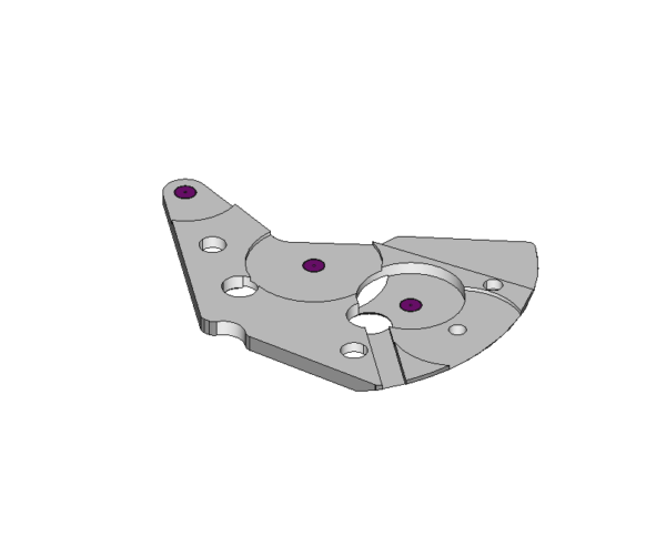 Automatic device bridge, jewelled, nickel-plated #1142