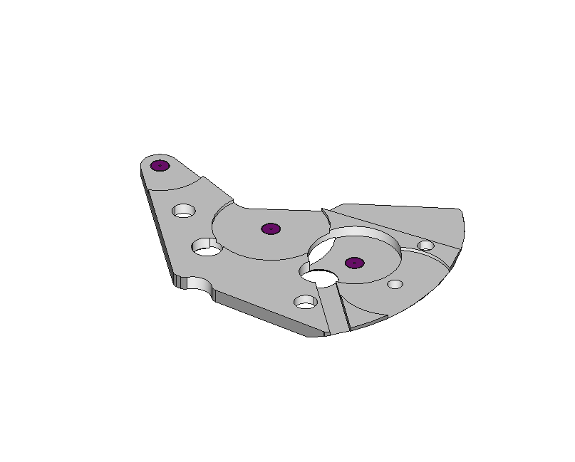 Automatic device bridge, jewelled, nickel-plated #1142