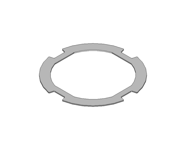 Oscillating weight bolt, nickel-plated #1491