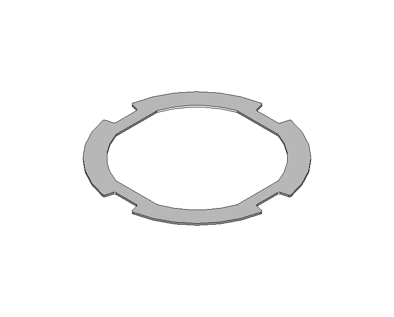 Oscillating weight bolt, nickel-plated #1491
