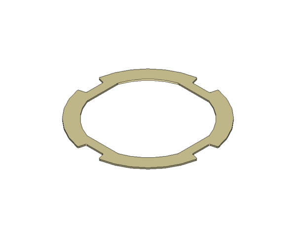 Oscillating weight bolt, golden #1491
