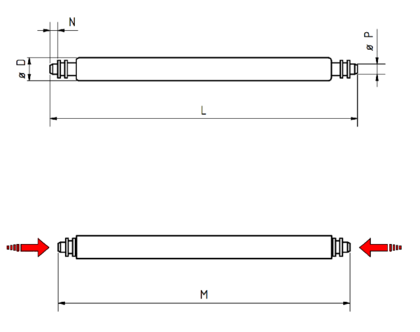 Spring bar smooth, in steel, for watches with drilled lugs. Diam: 1.50mm / For lug-to-lug width: 20mm - Image 2