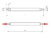 Barra a molla,  multipiano, in acciaio (1x), D. 1.80mm, L. 20.20mm, Cyberis®* - immagine 2