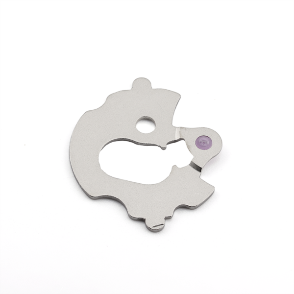 Pallet bridge, jewelled, nickel-plated #125