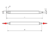 Stufensteg aus Stahl (1x),Durchmesser: 2.00mm / für Ansatzbreite 30mm – Bild 2