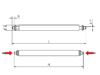 Barra a molla,  scanalato, in acciaio (1x), D. 2.00mm, L. 17.20mm, Cyberis®* - immagine 2