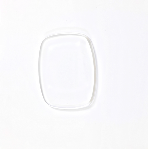 Glass, rectangle, rounded (Squircle), flat, H = 19,02 mm - Image 2