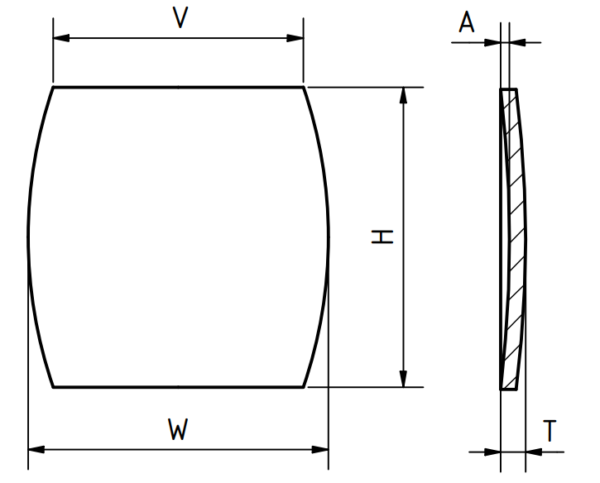 Glass, barrel, double dome, H = 25,98 mm