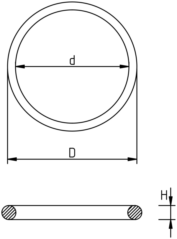 Crystal I-Ring - Internal diameter 22.28 / External diameter 23.00 / Height 1.00 - Image 2
